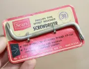 Vintage NEW SEARS Phillips Offset Screwdriver No. 9 412 - Original Package