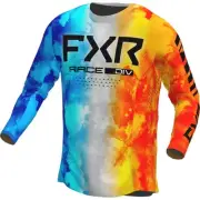FXR Podium 23 Youth MX Offroad Jersey Fire and Ice