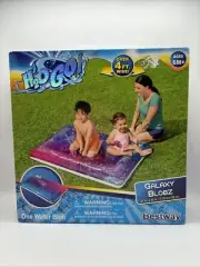 H2O GO Galaxy Blobz Water Filled Spraying Splash Mat for Kids 51" x 35"