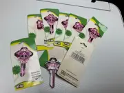 Lot of 8 PINK SKULL SKELETON Blank HY-KO SC1 House keys