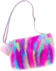 [CALLARON] Cute Plush Crossbody Bag Shoulder Pouch for Little for Parties Shopping and Outdoor Use Multi Color
