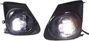 LED DRL Daytime Running Light Front Fog Lamps Assembly w/Turn Signal Accessories Compatible With Toyota Corolla Altis 2011 2012 2013 B#