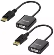 BRAND NEW Moread DisplayPort to DVI Adapter, Gold-Plated Display Port to DVI-D