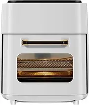 15L Air Fryer Oven, Multi-Function Convection Oven with Visible Window, Countertop Convection Mini Oven Electric and Grill with Digital Touchscreen, 360°Hot Air Circulation Technology White