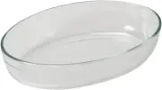 Pyrex CP-8548 Oval Roaster Plate, Heat Resistant Glass, Microwave Safe, Oven ...