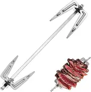 Stainless Steel Rotisserie Forks Set of 4 Rotating Spit Fork for BBQ for Roast Chicken Meat Fish