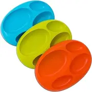 Boon Baby-Boys Platter, Blue/Orange/Green, Pack of 3