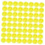 64pcs Hydrangea Artificial Flowers Silk Hydrangea Heads with Stems, Yellow