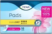 TENA PADS INSTADry - Standard Length (Pack of 10)