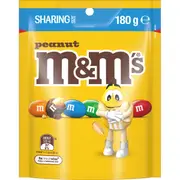 M&M's Peanut Milk Chocolate Snack and Share Bag 180g