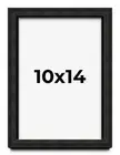 10x14 Shadow Box Black Rustic Barnwood Display Frame | 1.125 Inch Deep | 0.875