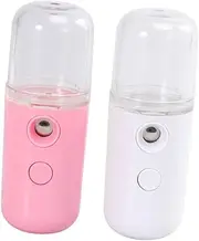 Gogogmee 2pcs Mini Humidifier Humidifer Face Steam Machine Face Humidifier Portable Face Steamer Cosmetic Instrument Nano Mist Sprayer Mini Face Spray Humidifier Usb