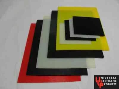 URETHANE/POLYURETHANE SHEET 24" X 24" X 5/8", 75 DURO BLACK "FROM MFG" ID#252