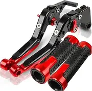 Clutch Brake Lever for Kawasaki for NINJA300 for Ninja 300 2013-2021 Motorcycle Aluminum Adjustable Brake Clutch Levers Handlebar Hand Grips Ends(5)