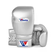 Winning Boxing Gloves 14oz White MS-500 Lace- In Stock made Japan -Stock in USA