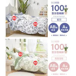 Pure One 100%精梳純棉 A14 床包 被套組 24H出貨 SGS檢驗 台灣製 鋪棉兩用被套 涼被 床單 被單