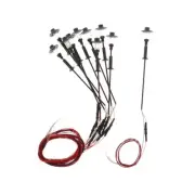 10Pc LED Street Lamps for Railway Model Making, 1:100 - 1:150 HO/OO Scale Model