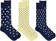 Chaps Men's Casual Dress Cushioned Crew Socks-3 Pair Pack-Classic Fashion Designs