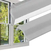 26' Kerf Weather Stripping Door Seal Self Adhesive PU Foam Weather Strip Gray