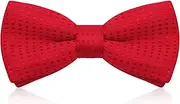 [Greoer] Polka Dot Bow Tie for Kids, Pre-Tied Bow Tie Bow Tie with Spots & Adjustable Buckle & Strap Formal Neck Bowtie Tux Bowtie for Teens Boys Girls at Party Wedding Ball Banquet