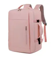 GGP Pink Expandable Backpack With Usb Port Multi Functional Outdoor, Commuter & Laptop Bag