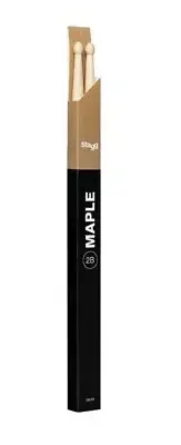 Stagg Pair of Maple Drum Sticks/2B - Wooden TIp