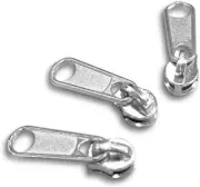 51 Pcs Nylon Zipper Repair Kit - Korean Zipper Slider #3 Silver Slider Bulk Pack
