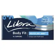 Libra Body Fit Regular Tampons 16 pack *5pack