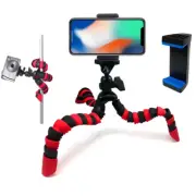 12" Octopus Gripster Flexible Tripod Stand With Phone Mount for All New iPhone