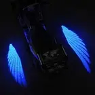 1Pair Angel Wings Decorative Light Blue Chassis Lights Mood Light Universal