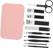 HAKIDZEL Stainless Steel Manicure Set for Women Travel Nail Care Kit Professional Nail Clippers for Hands Feet