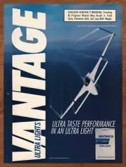 1988 Vantage Ultra Lights Cigarettes Vintage Print Ad/Poster Jet Airplane Art