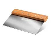 8-inch Long Bench/Dough Scraper, Stainless Steel Blade, Commercial Kitchen To...