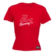 Personal Best RunningThe Voices In My Head Keep Telling Me To Go Running - Funny Novelty Womens T-Shirt T Shirt Tshirt