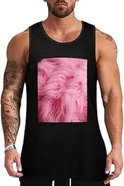 [NQHJT] Men Tank Tops Velvet Furry Textured Pattern Sleeveless T Shirts for Men's Fitness Quick Dry Gym Tank Top for Men