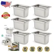 Integrated Molding 6 Pack Anti-Jam Food Storage Pans, 4" Deep, NSF Approved