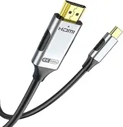 USB C to HDMI Adapter, USB_C Hub to 4K HDMI Converter for MacBook, iPhone 15, Tablets, Switch and More Devices