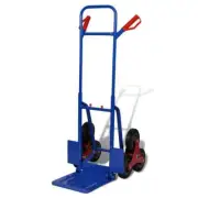 Folding Sack Truck with 6 Wheels 200kg Blue Transport Carrier Trolley vidaXL