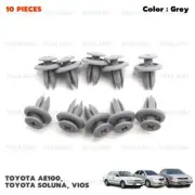 For Toyota Corolla AE100 Vios 1992 - '06 10x Grey Matt Floor Clip Door Panel (for: Toyota)