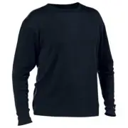Minus 33 Mid Weight Crew Neck Mens Merino Base Layer Shirt Black