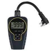 1 s to 999 h Short/Long On-Off Interval Repeat Cycle Timer Plug Outlet with C...