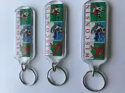 Wisconsin Keychain Lucite Rectangle 3 PCS Pack