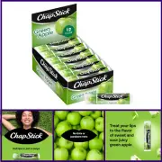 ChapStick Lip Moisturizer, Green Apple, 12-Pack – Bulk Lip Balm, Sweet & Tangy,