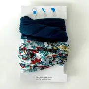 2 Pack Multi-Wear Hair or Body Wraps/Ties