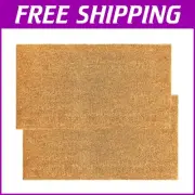 Coco Coir Heavy Duty Doormat Set - 17'' x 30'' Welcome Indoor/Outdoor Mat