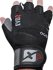 Skott Evo 2 Weight Lifting Gloves with Integrated Wrist Wrap Support-Double Stitching for Extra Durability-Get Ripped with The Best Body Building Fitness and Exercise Accessories