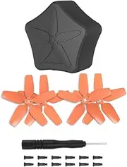2 Pairs of Drone Propeller 2925S Blades Props Wings Replacement Compatible with DJI Avata Drone Accessories, with Props Storage Box (Orange)