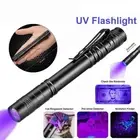 Zoomable 395nm UV Light Penlight Black Light Scalable Clip Pen Light Flashlight