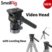 SmallRig Tripod Fluid Video Head with Leveling Base, Load up to 8.8lb/4kg