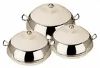 3 PCs White Hot Casserole Sets, Insulated Table Serving Bowls For Dinner, Lunch
